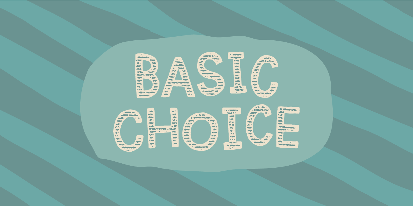 Basic Choice Regular Font preview